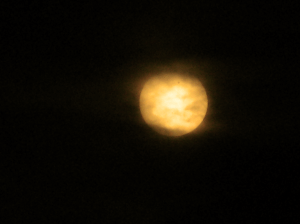 Venus transit + clouds