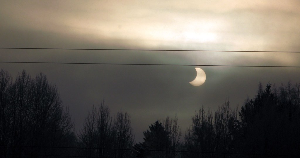 Partial solar eclipse, seen from our&nbsp;balcony