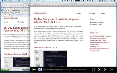 IE 8 running in XP, IE 10 running in Windows 8